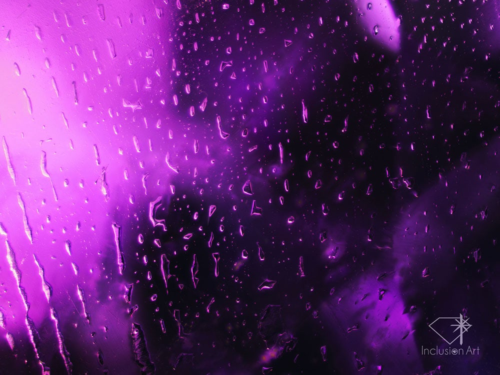 Purple rain at its finest #fountracing #purplerain